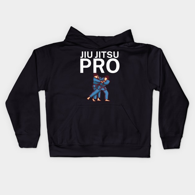 Jiu Jitsu pro Kids Hoodie by maxcode